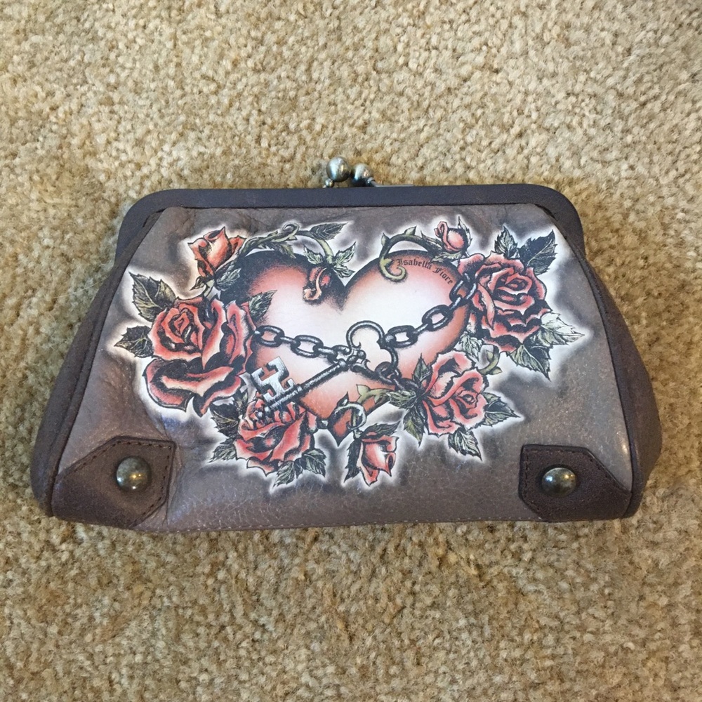 Isabella Fiore Brown Clutch